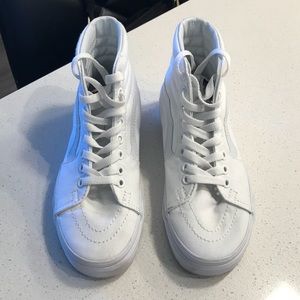 High Top White Vans